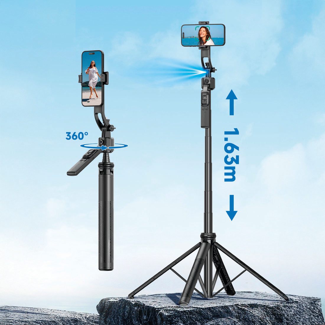 TORİMA C17 BLACK SELFİE STİCK INTEGRATED TRIPOD