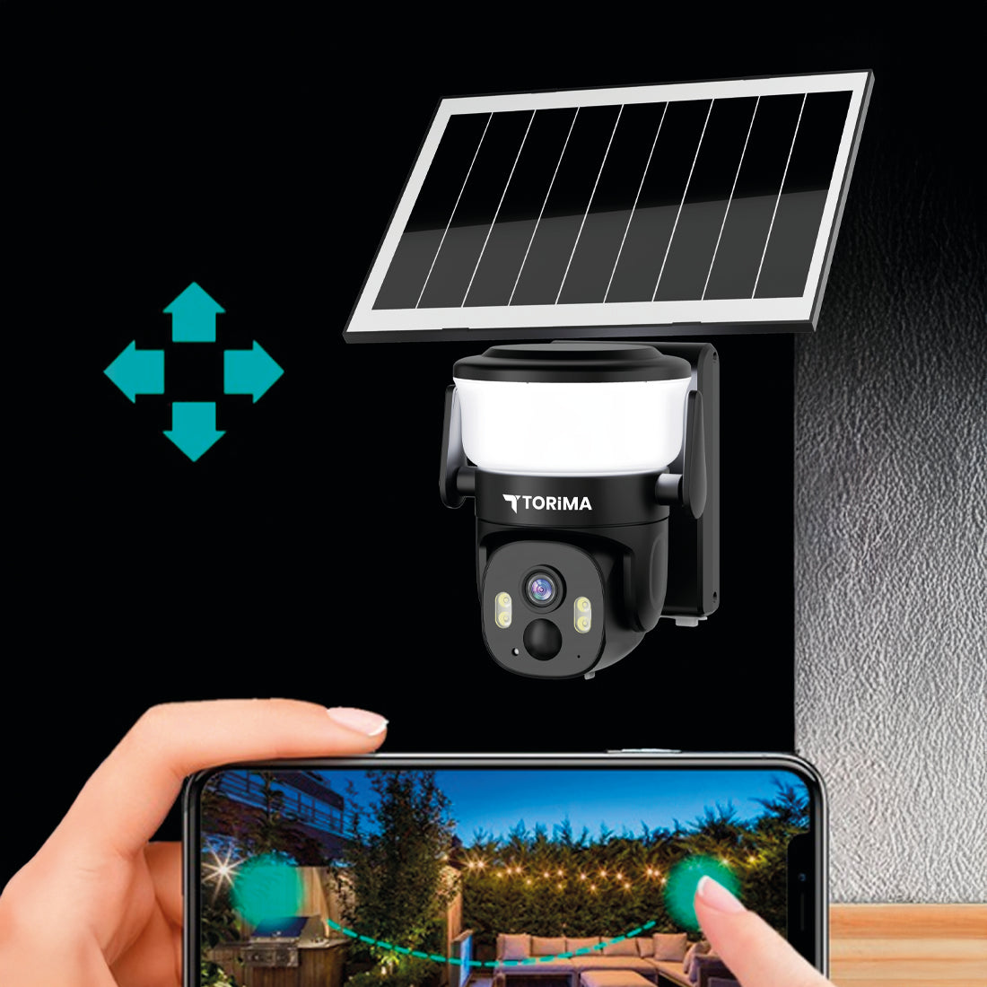 TORİMA TRM-CMR30 BLACK HOME SECURITY LIGHTNING CAMERA