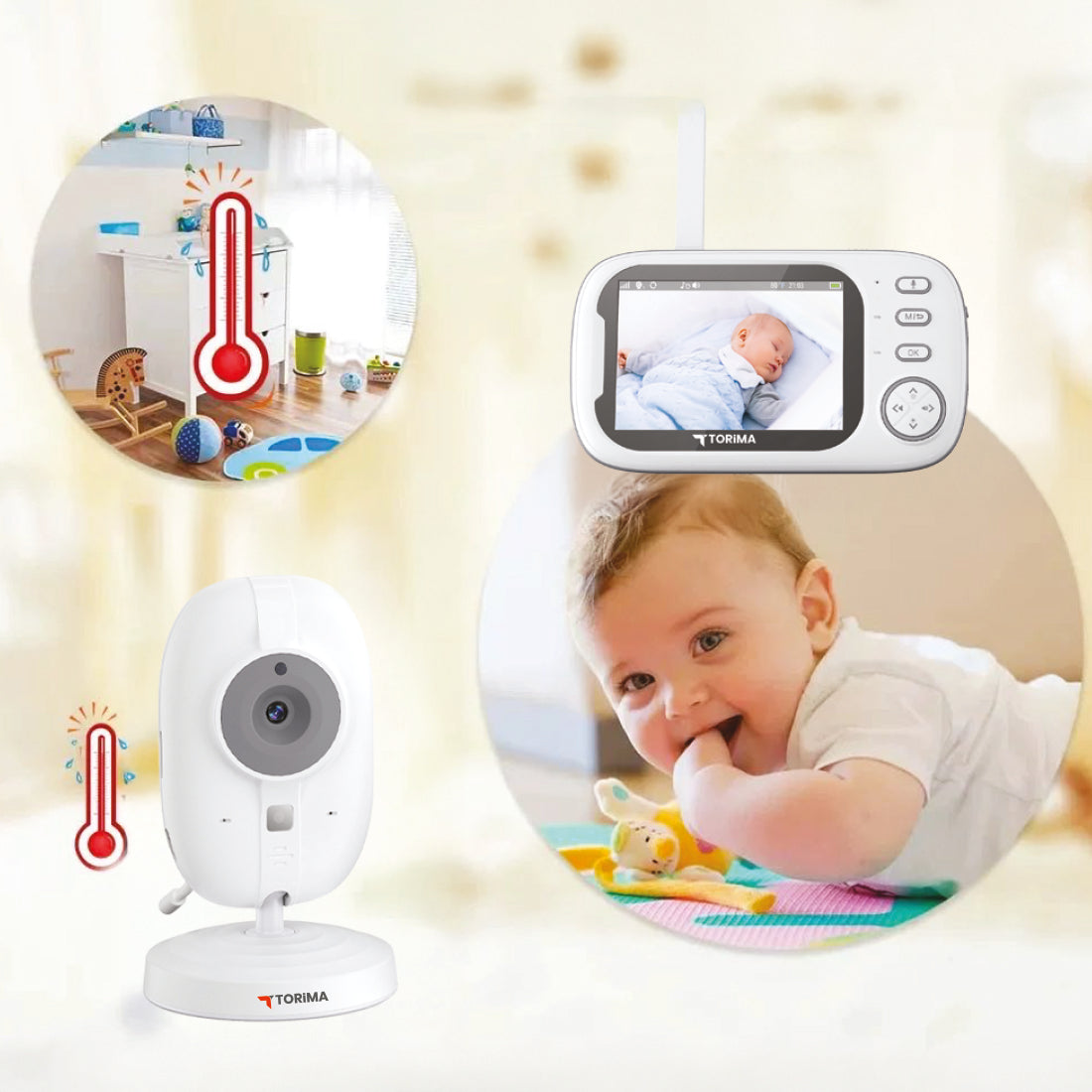 TORİMA ABM600 BABY CAMERA  WHITE