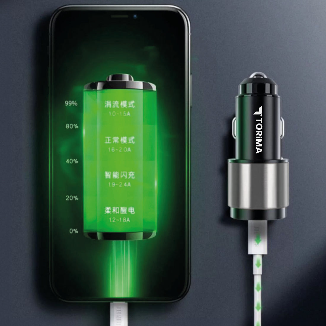 TORİMA C16 CAR CHARGER SİLVER