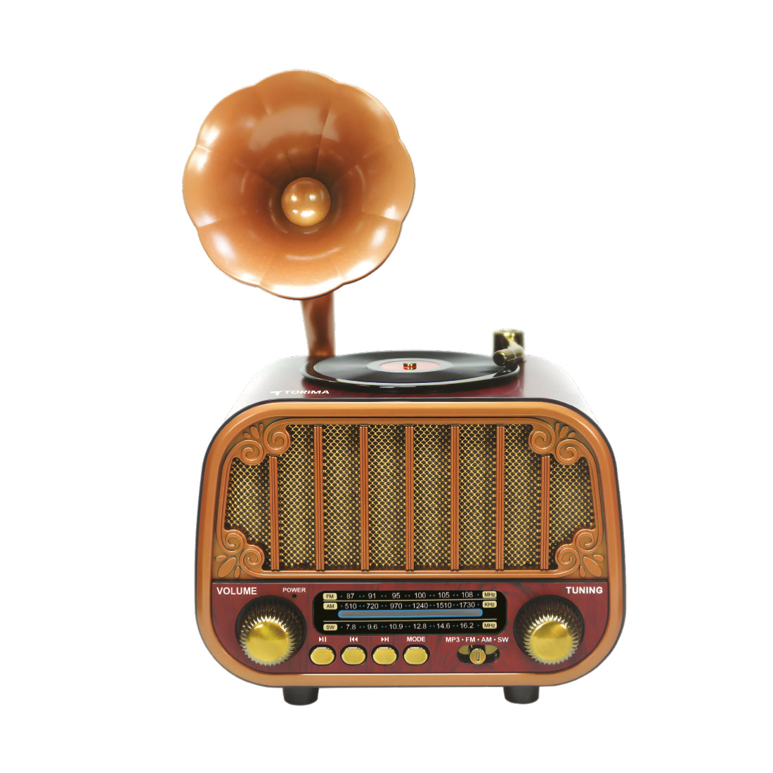 TORİMA D76 DARK WOOD WIRELESS SPEAKER