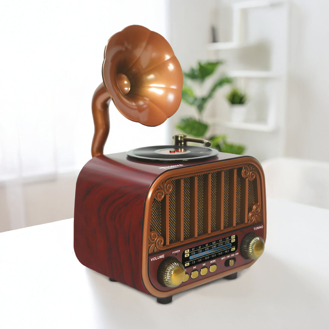 TORİMA D76 DARK WOOD WIRELESS SPEAKER