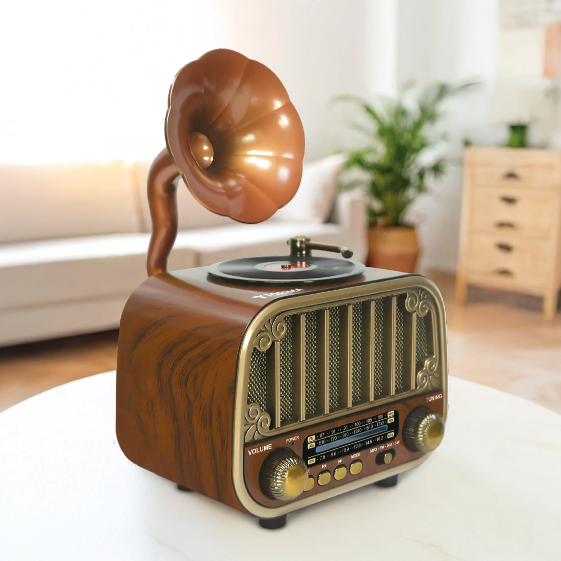 TORİMA D76 LIGHT WOOD WIRELESS SPEAKER