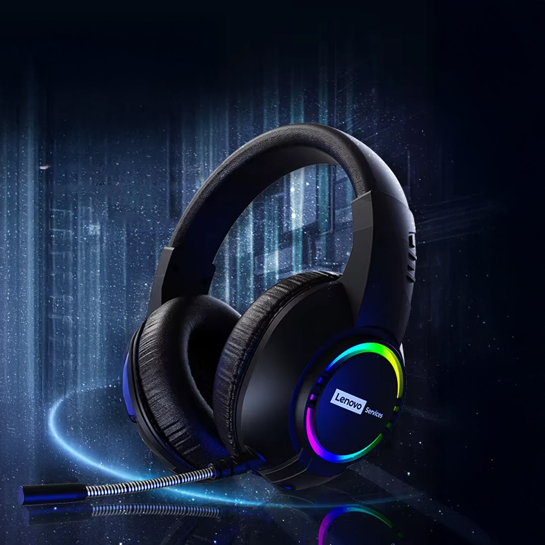 LENOVO E08 BLACK USB GAMING HEADPHONE