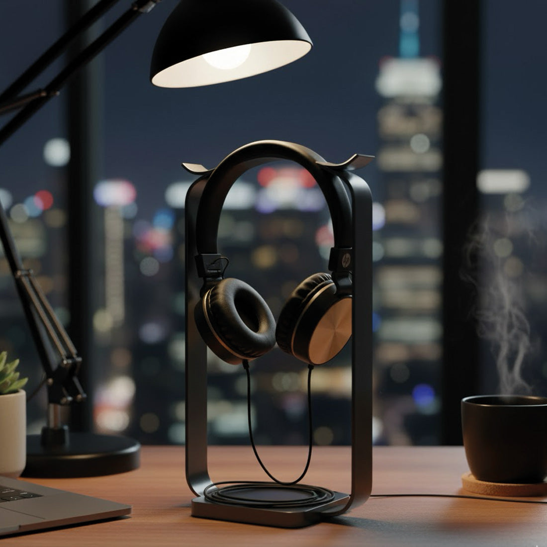 HP DHH-1206BK BLACK WIRED HEADPHONE