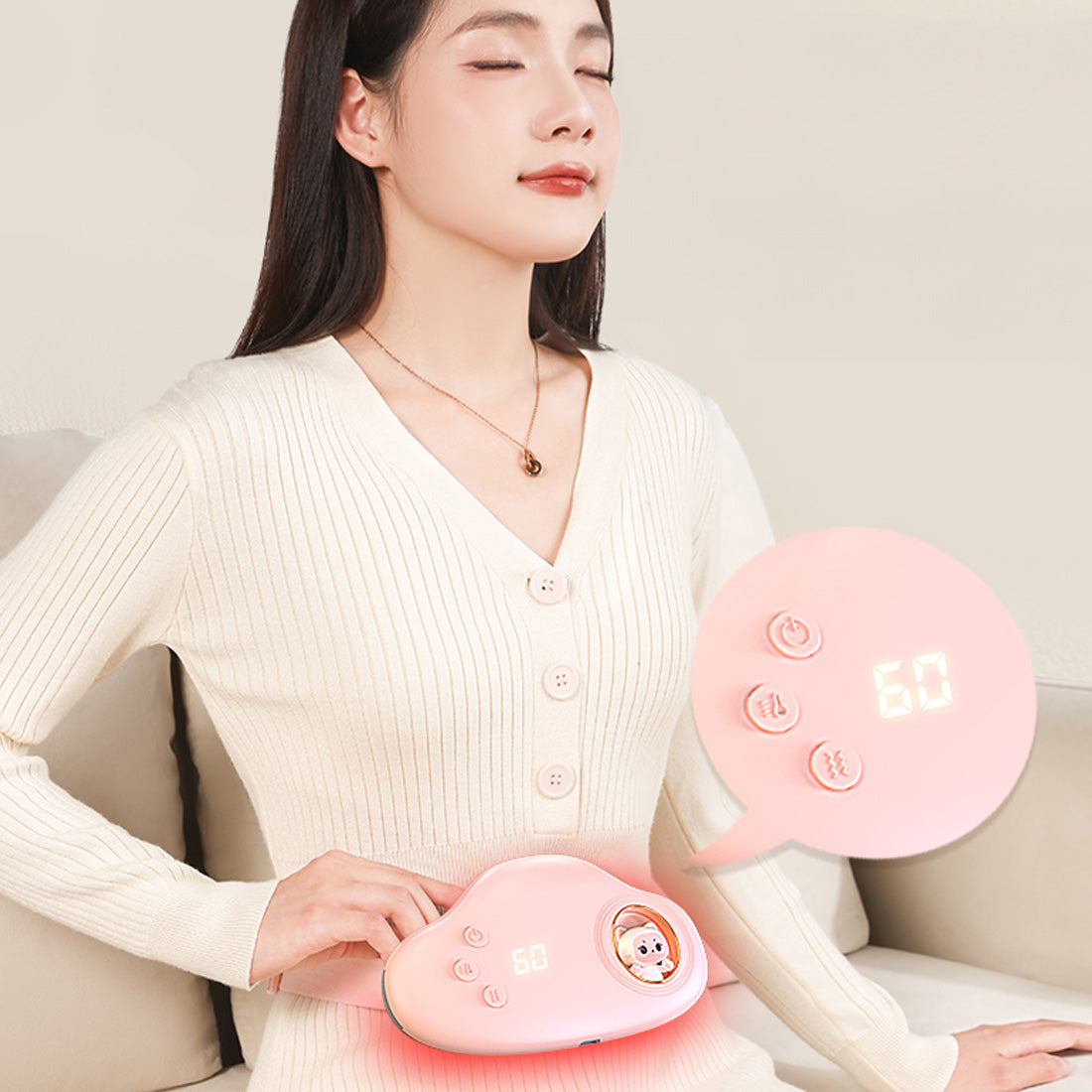 LENOVO H3 MINI PINK SMART ABDOMINAL MASSAGER