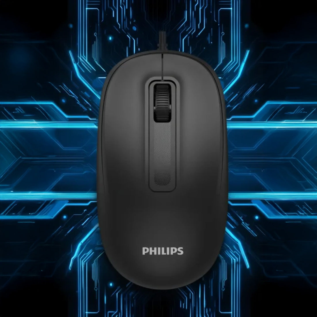 PHILIPS SPK7238 BLACK WIRED MOUSE