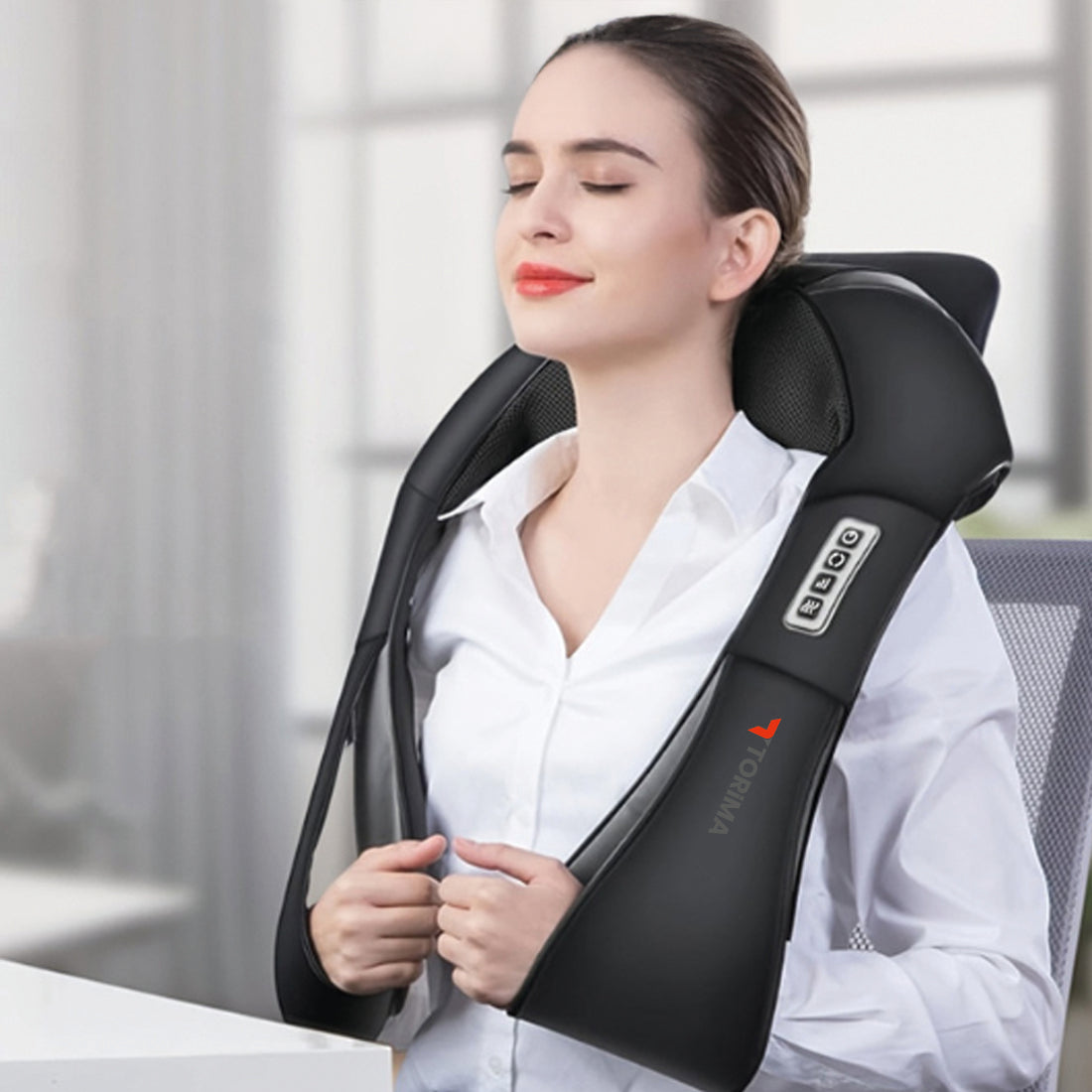 TORİMA QY-666 BLACK VIBRATION NECK MASSAGER DEVICE