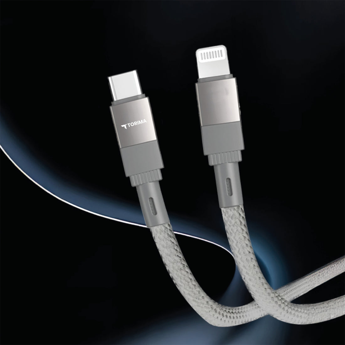 TORİMA U18 GRAY TYPE-C TO LIGHTNING CABLE