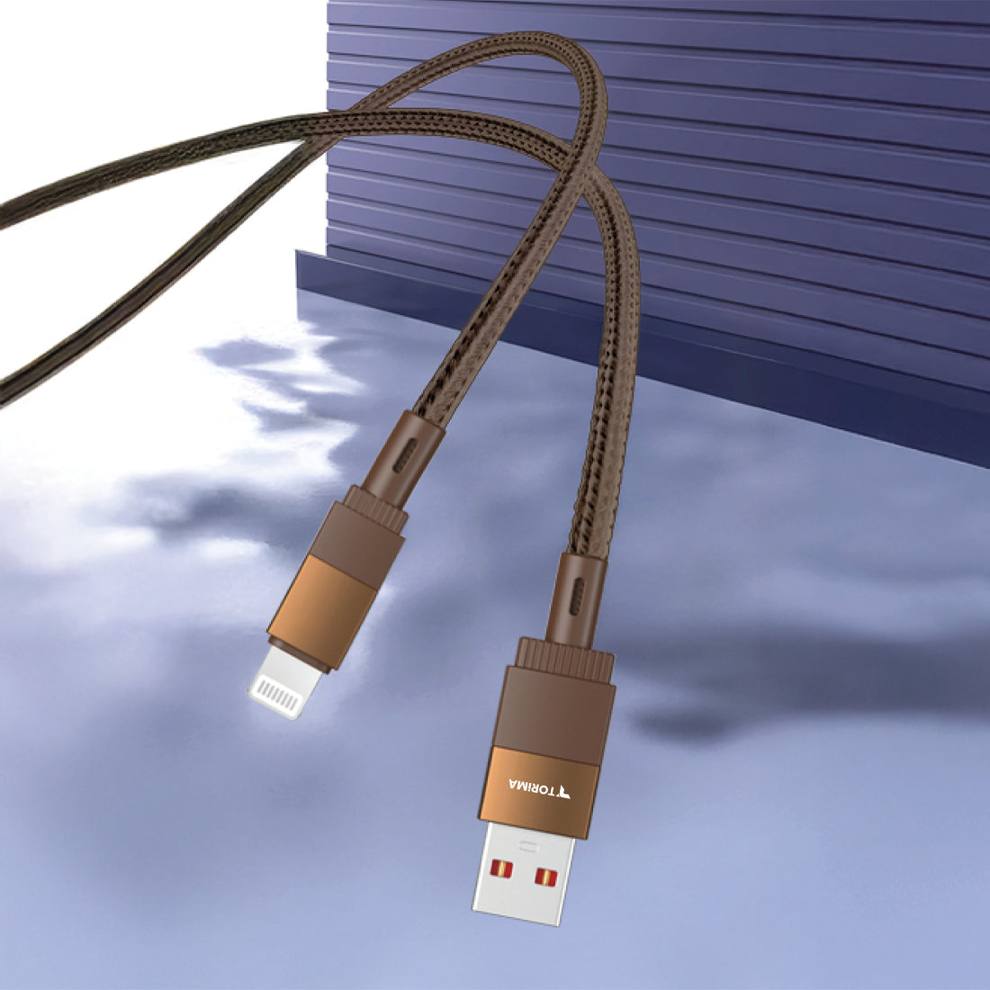 TORİMA U18 BROWN USB TO LIGHTNING CABLE