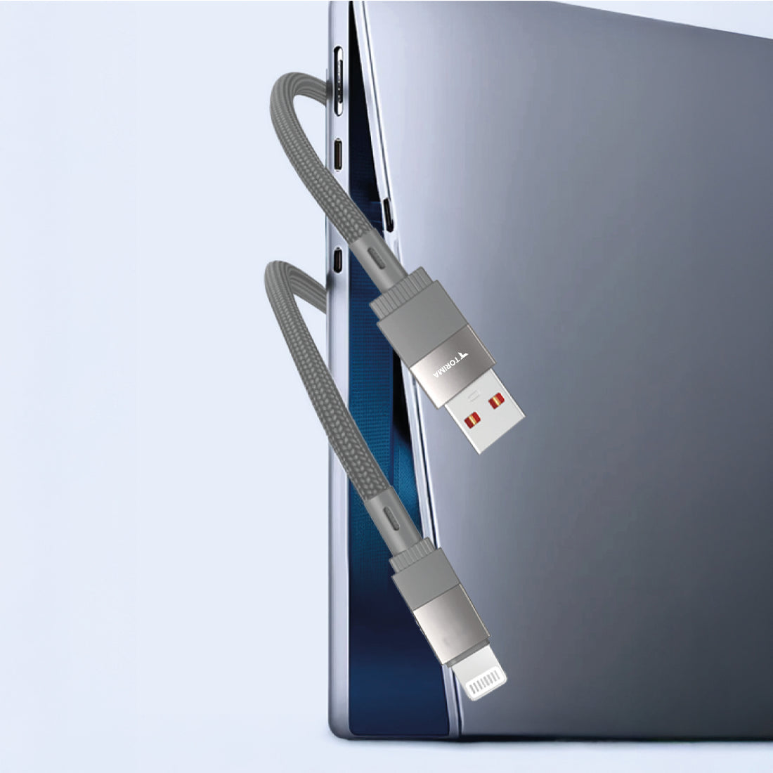 TORİMA U18 GRAY USB TO LIGHTNING CABLE