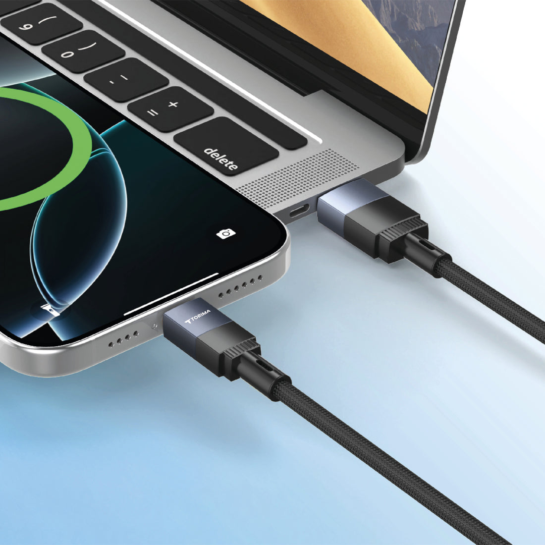 TORİMA U18 BLACK USB TO TYPE-C CABLE