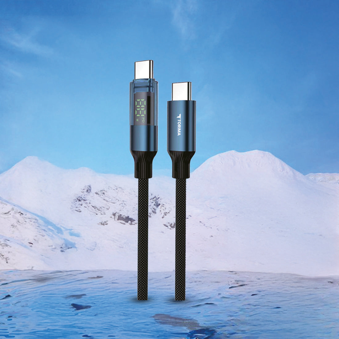 TORİMA U22 BLACK TYPE-C TO TYPE-C CABLE