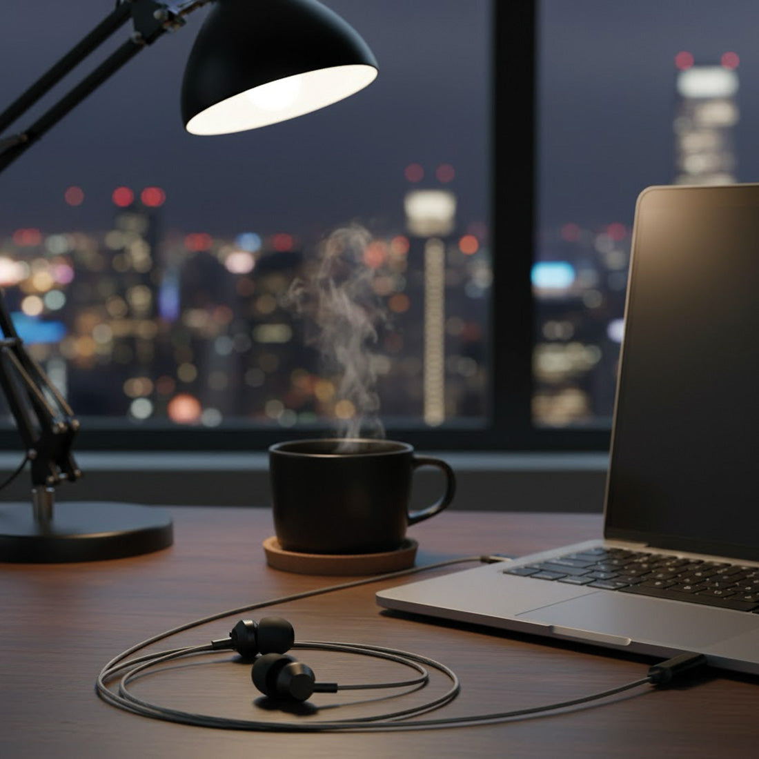 HP DHH-1127 BLACK WIRED EARPHONE